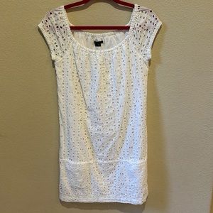Theory Shift Dress. Eyelet Trim. Size S.